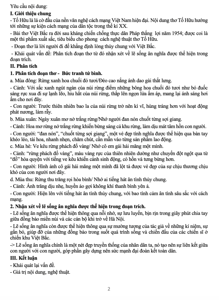 đáp án đề thi minh họa môn văn