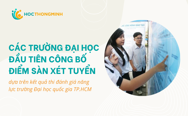 các trường đại học công bố điểm sàn